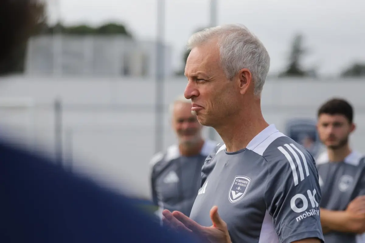 Bruno Irles, l'entraineur des Girondins de Bordeaux (Site officiel)